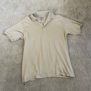 Plain cream polo